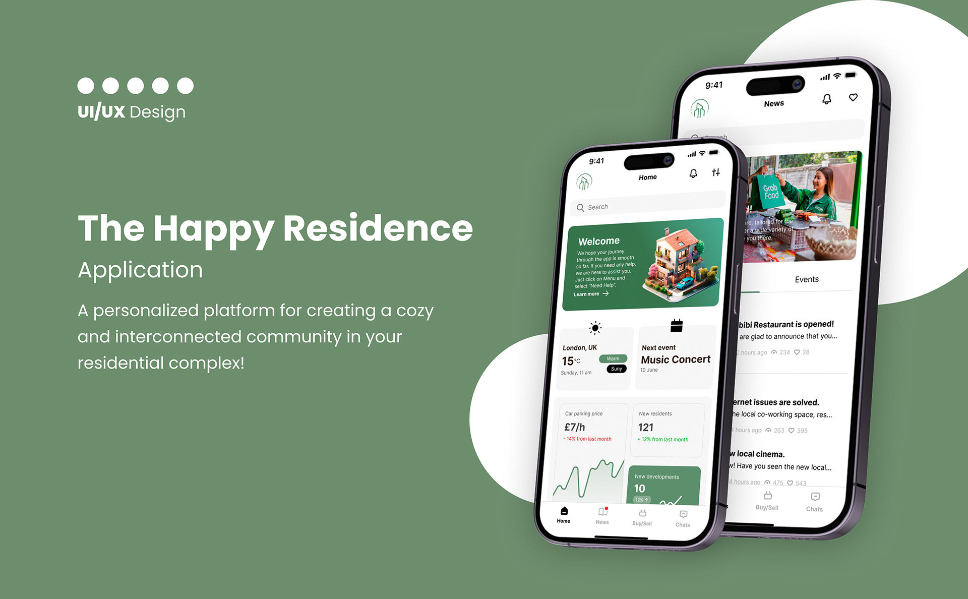 The Happy Residence — App Design